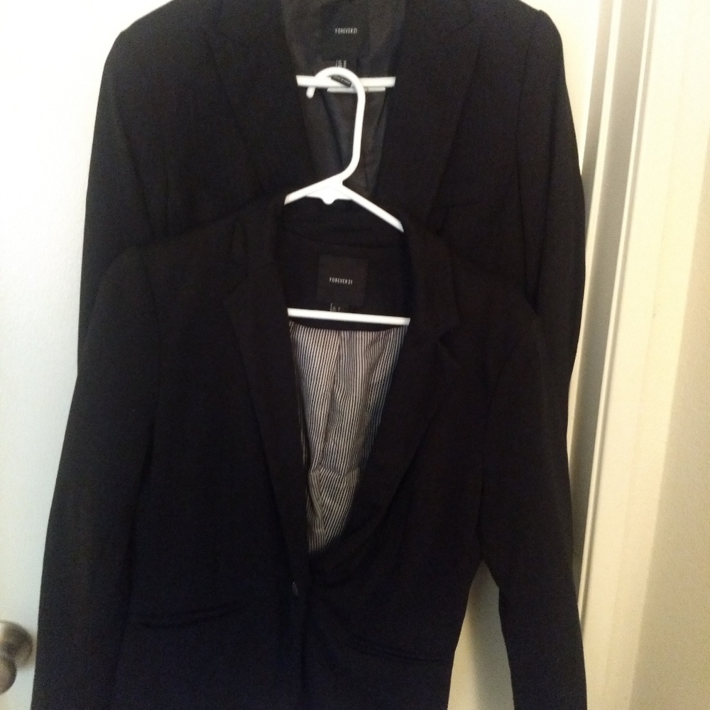 Pair of black blazzers